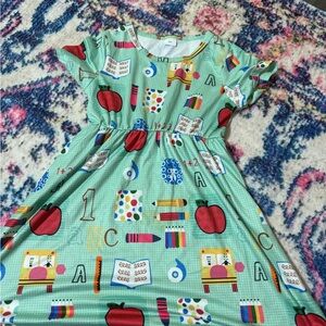 Colorful Kids Dress with Fun Print